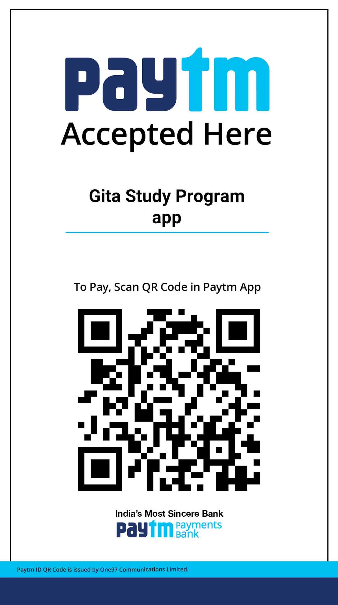 Paytm QR Code